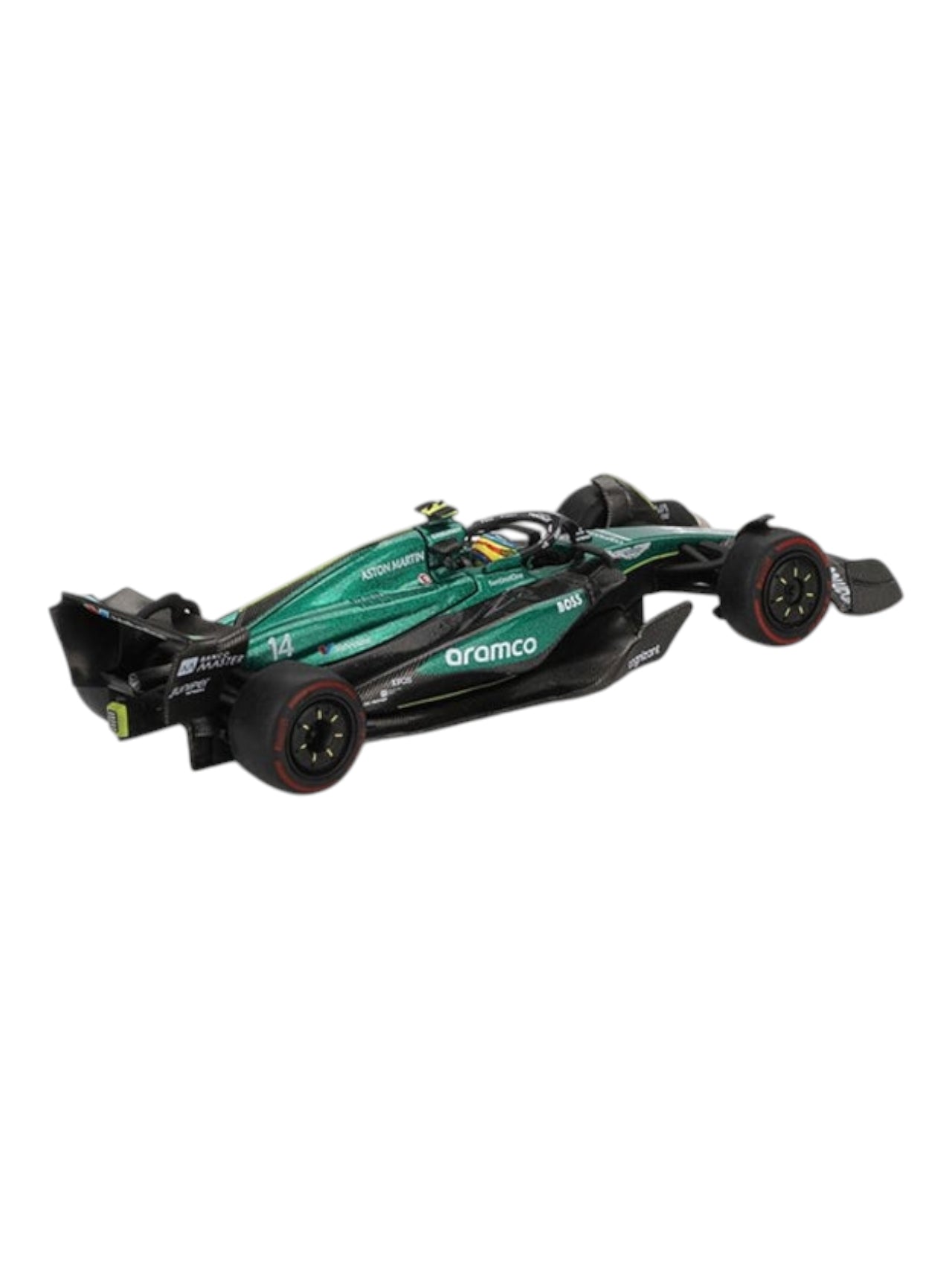 Mini GT Aston Martin amr24 #14 2024 f1 2024 bahrain gp fernando alonso code-999 1:64 Scale