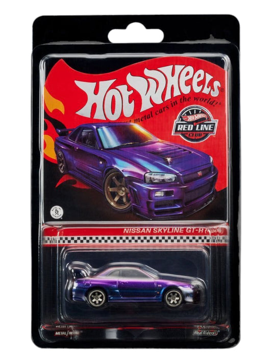 Hotwheels nissan skyline GT-R (R34) RLC 1:64 Scale