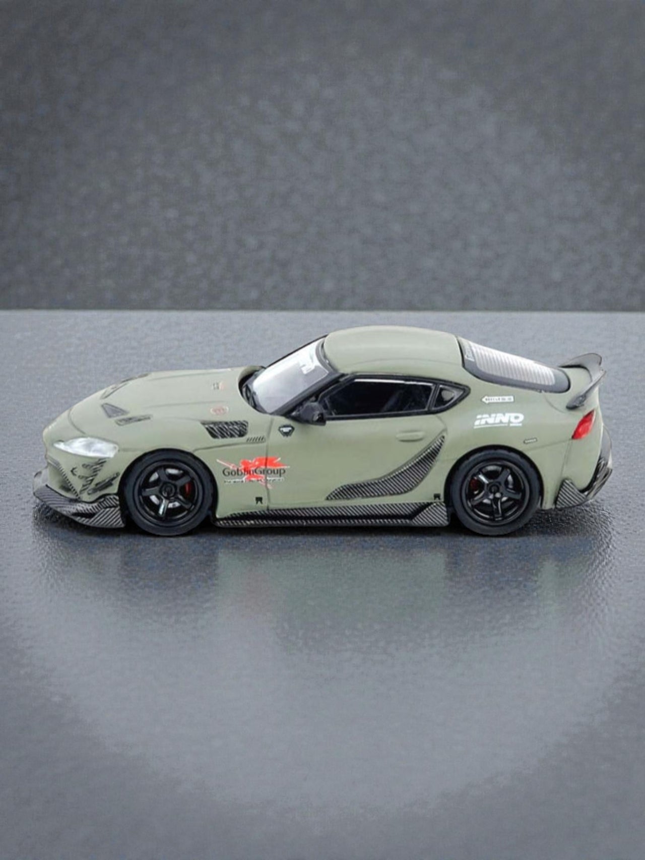 INNO64 Toyota Supra A90 DARWIN PRO MATT GREEN 1:64 Scale Mattel Diecast IN64-A90DP-MATGR