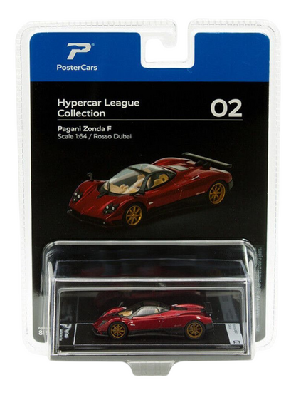 PosterCars Hypercar League Collection Pagani Zonda F 1:64 Scale