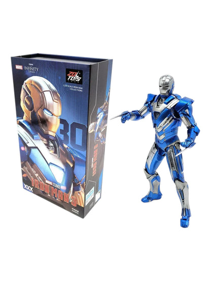 ZD TOYS "Iron Man Mark 3 Avengers Marvel Action Figure-7"inches Collectible Figure from the Infinity Saga line -(No light-up function)
