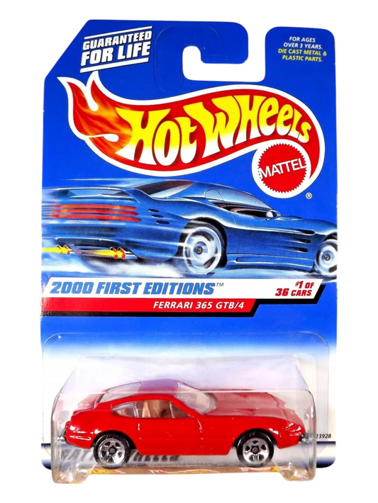 HotWheels 2000 First Editions Ferrari 365 GTB/4 Imported Mainline 1:64 Scale