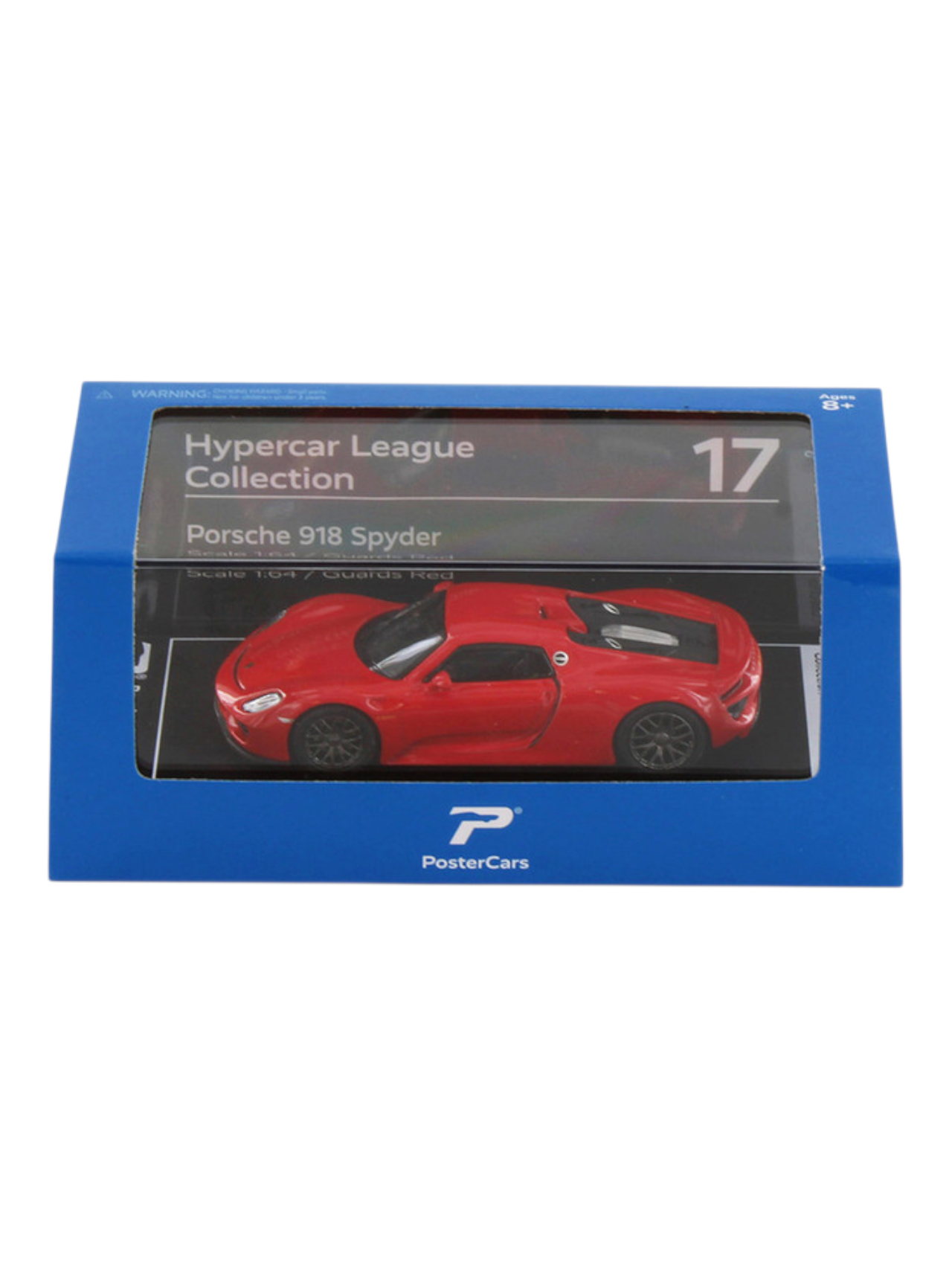 Postercars Porsche 918 Spyder Hypercar 1:64 Scale-Premium Diecast Collector Model No 17.