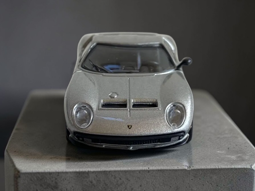 Kyosho Lamborghini Miura Jota Silver Minicar Collection IV 1:64 Scale