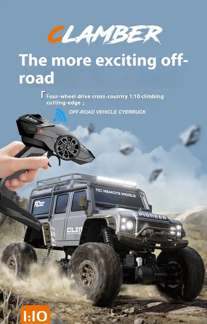 HB TOYS Racing Rally Clamber RTR Ready To Run 1:10 Scale 4WD RC Rock Crawler Off Road Car with Shock Absorbers.