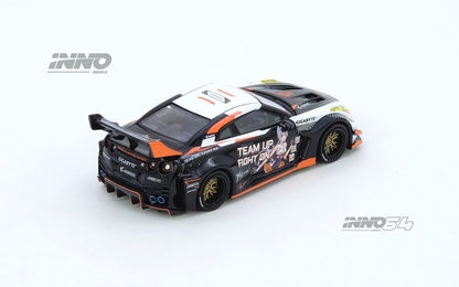 INNO64 GT-R (R35) WIDEBODY AORUS X INNO64 Limited Edition 1:64 Scale Mattel Diecast IN64-R35LB-AORUS