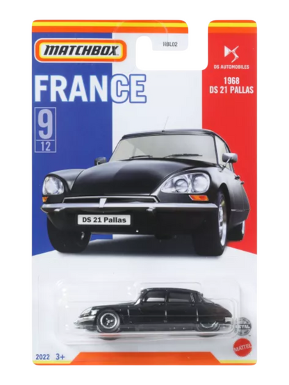 Matchbox France 1968 DS 21 Pallas No 9/12 Imported Mainline 1:64 Scale