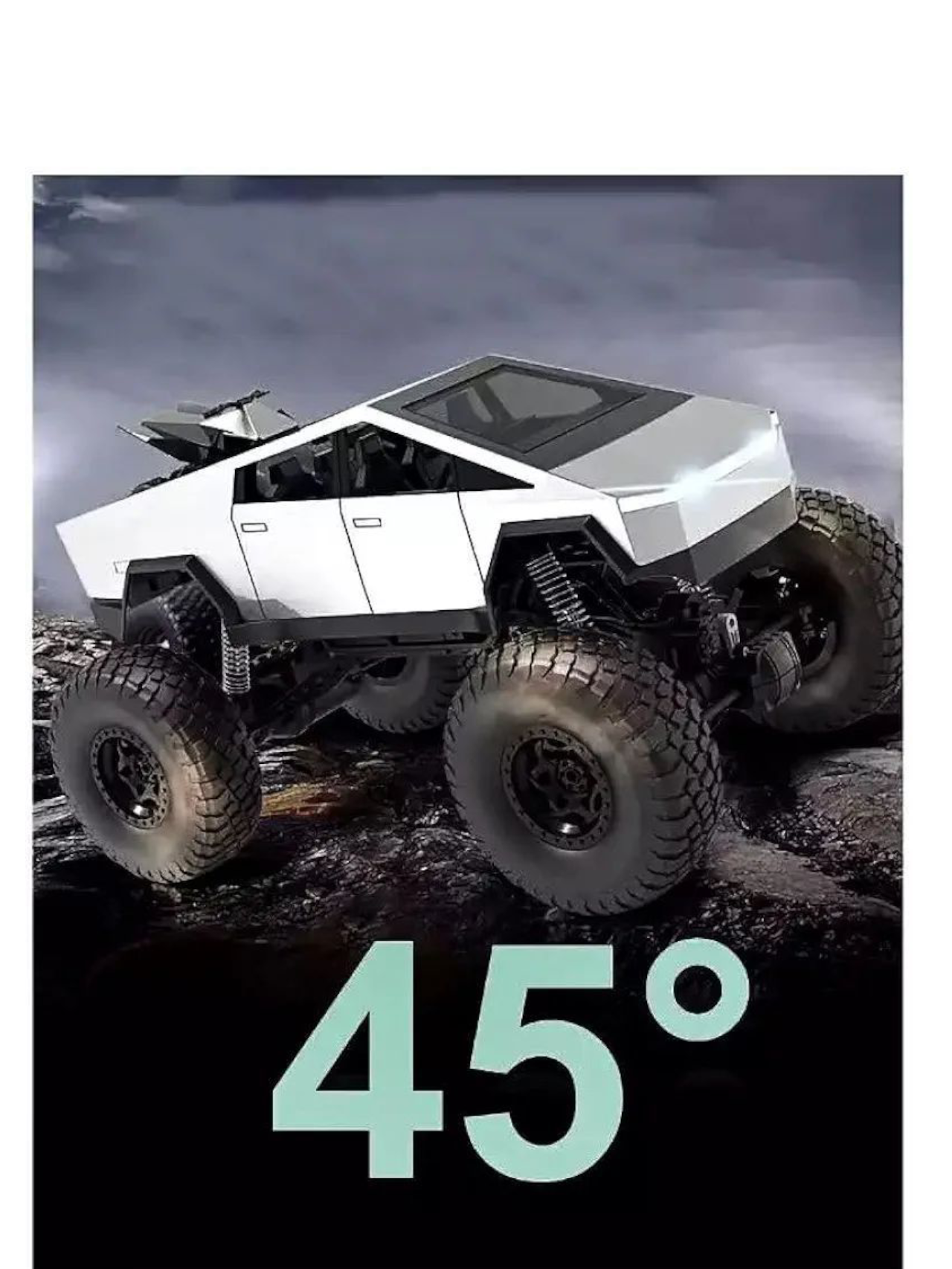 Tesla Monster Remote Control (RC) Truck 1:8 Scale