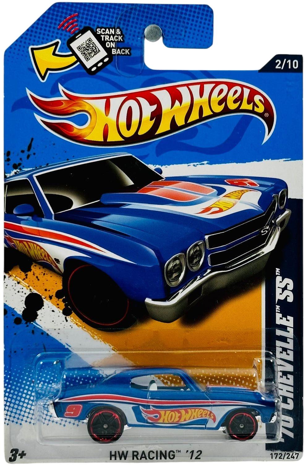 Hotwheels '70 chevelle ss imported mainline 1:64 Scale