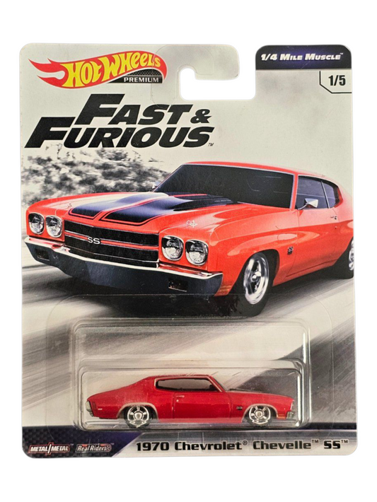 HotWheels Fast and Furious 1970 Chevrolet Chevelle SS Imported Premium 1:64 Scale
