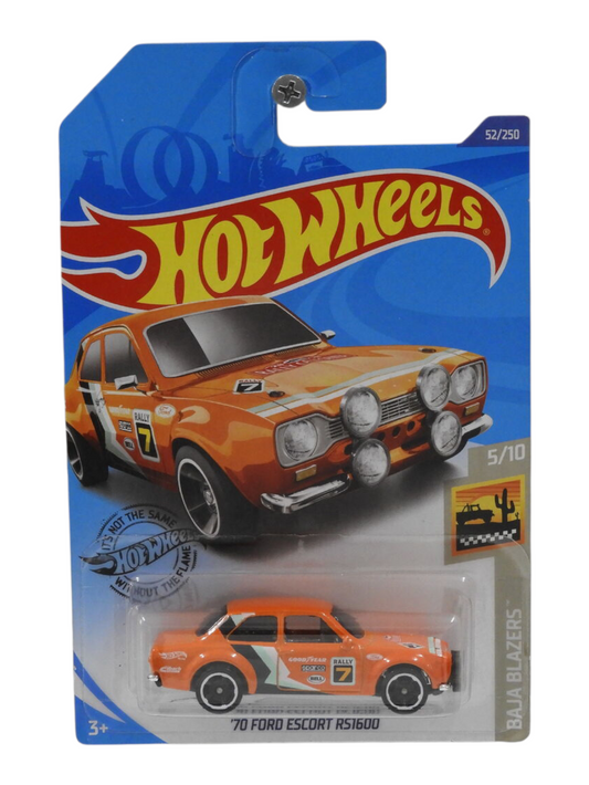 Hotwheels 70 Ford Escort RS1600 Imported Mainline 1:64 Scale GHB86-D7C5