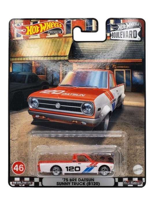 HotWheels 75 Bre Datsun Sunny Truck B210 Imported Premium 1:64 Scale