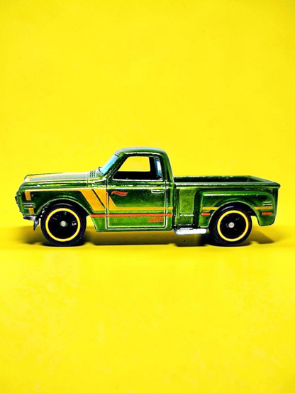 HotWheels '69 CHEVY' PICKUP Imported Mainline 1:64 Scale Super Treasure Hunt (With protector)