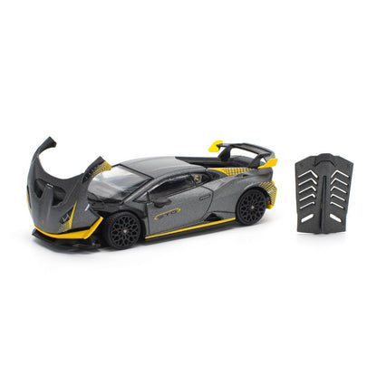 POP Race PR64-242 Lamborghini Huracan STO Matte Grey Imported 1:64 Scale