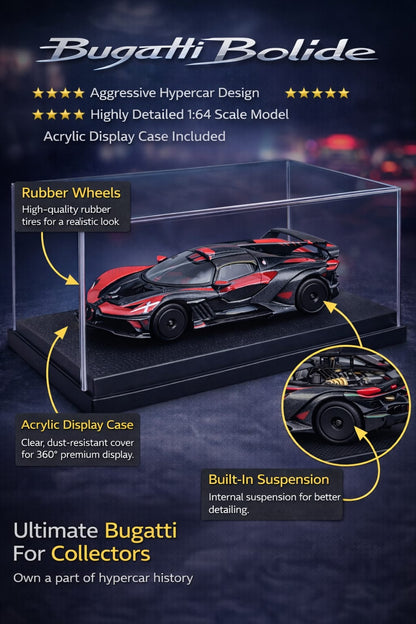 Bburago bugatti bolide Imported 1:64 Scale diecast metal bburago -28-59131RD