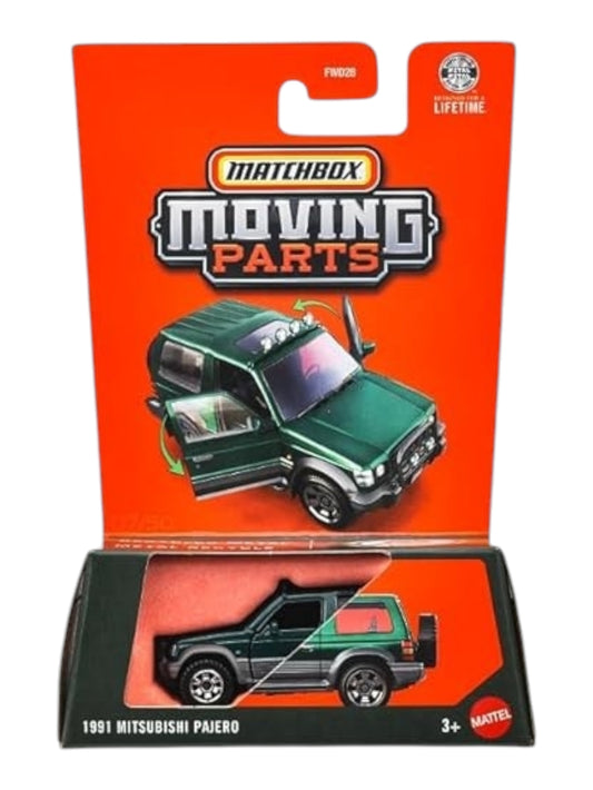 MatchBox moving parts 1991 Mitsubishi pajero imported 1:64 Scale