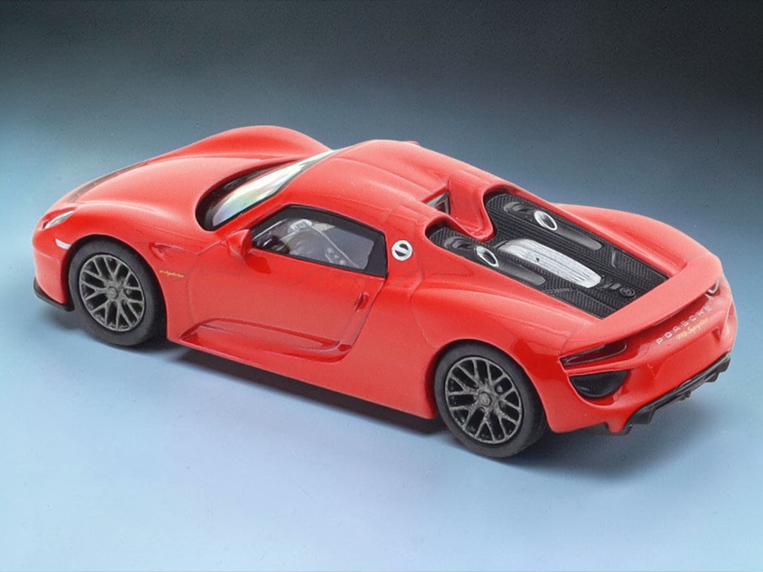 Postercars Porsche 918 Spyder Hypercar 1:64 Scale-Premium Diecast Collector Model No 17.