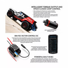 MJX Hyper Go H18P 1:18 Ford Bronco R Brushless 4WD RC remote control playbackRock Crawler