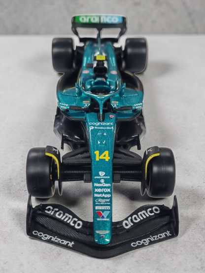 Bburago Aramco 'Aston Martin AMR25 - Fernando Alonso No.14 Formula 1 Imported Diecast 1:43 Scale
