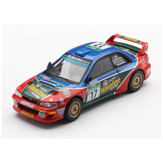 Mini GT No.1211: Subaru Impreza WRC98 #17 2000 Rally New Zealand 1:64 Scale Diecast Model Blister/Box