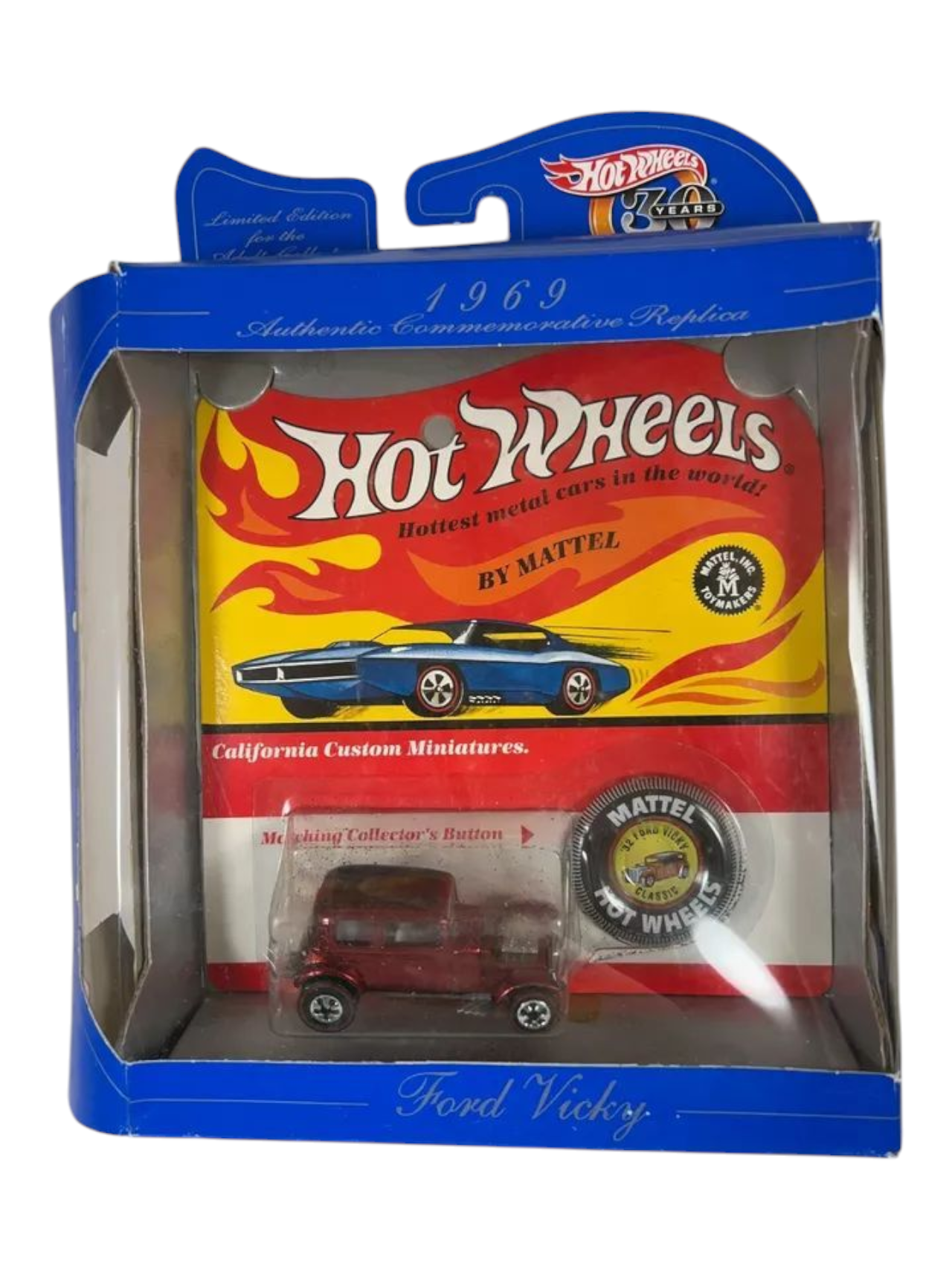 HotWheels 30th Anniversary 1969 Ford Vicky 1:64 Scale (Blister Damaged)