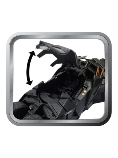 QY Toys The Dark Knight Trilogy Tumbler Batman bat mobile Alloy Model 1:24 Scale with light sound and mist.