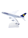 Aircraft Model - Lufthansa A380-800 Metal Airplane Model plane 16 CM (Code-105)