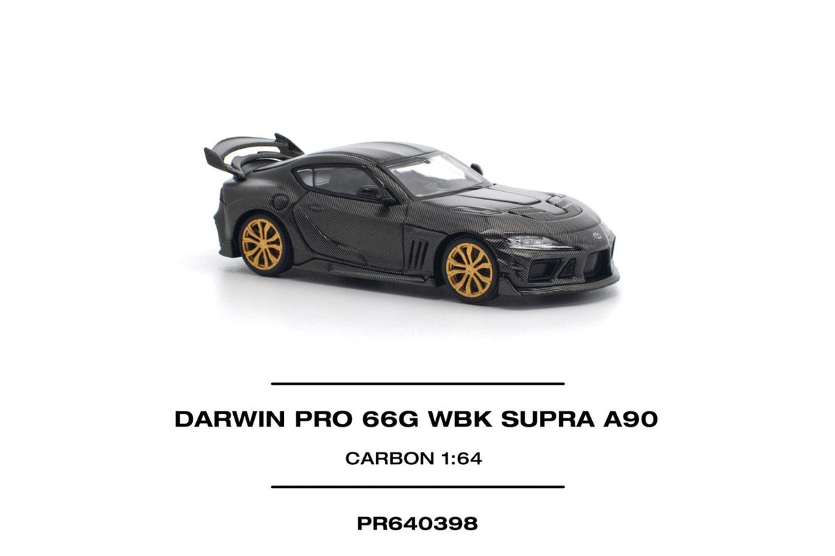 ( PR640398 ) Pop Race DARWIN PRO 66G WBK SUPRA A90 CARBON EDITION Diecast Model 1:64 Scale