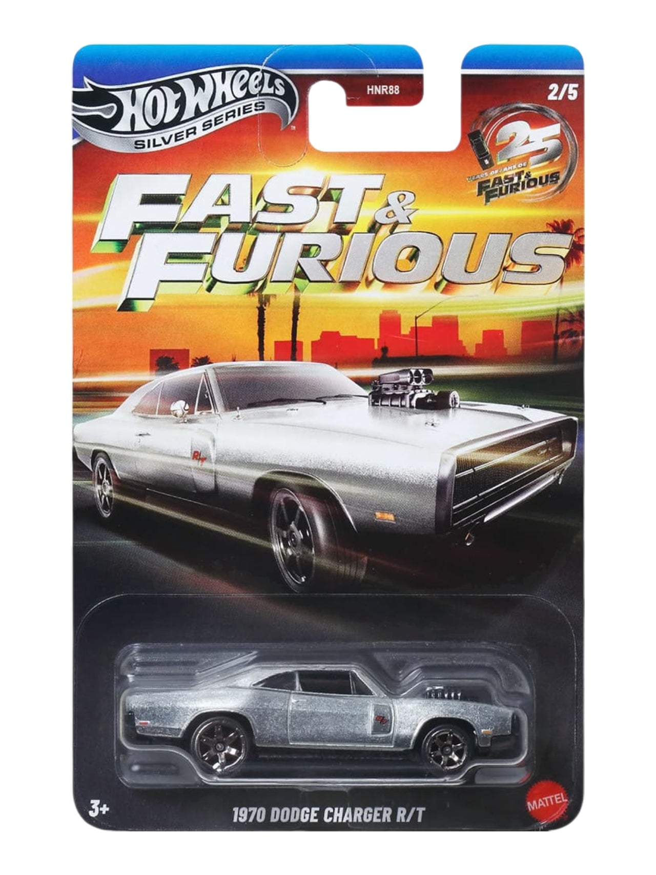 HotWheels Silver Series Fast And Furious 1993 Honda Civic Coupe Ex Ej 1 / 1970 Dodge Charger R/T / 1995 Mitsubishi Eclipse / 1995 Mazda Rx-7 / Toyota Supra Set Of 5 / Set Of 10 1:64 Scale