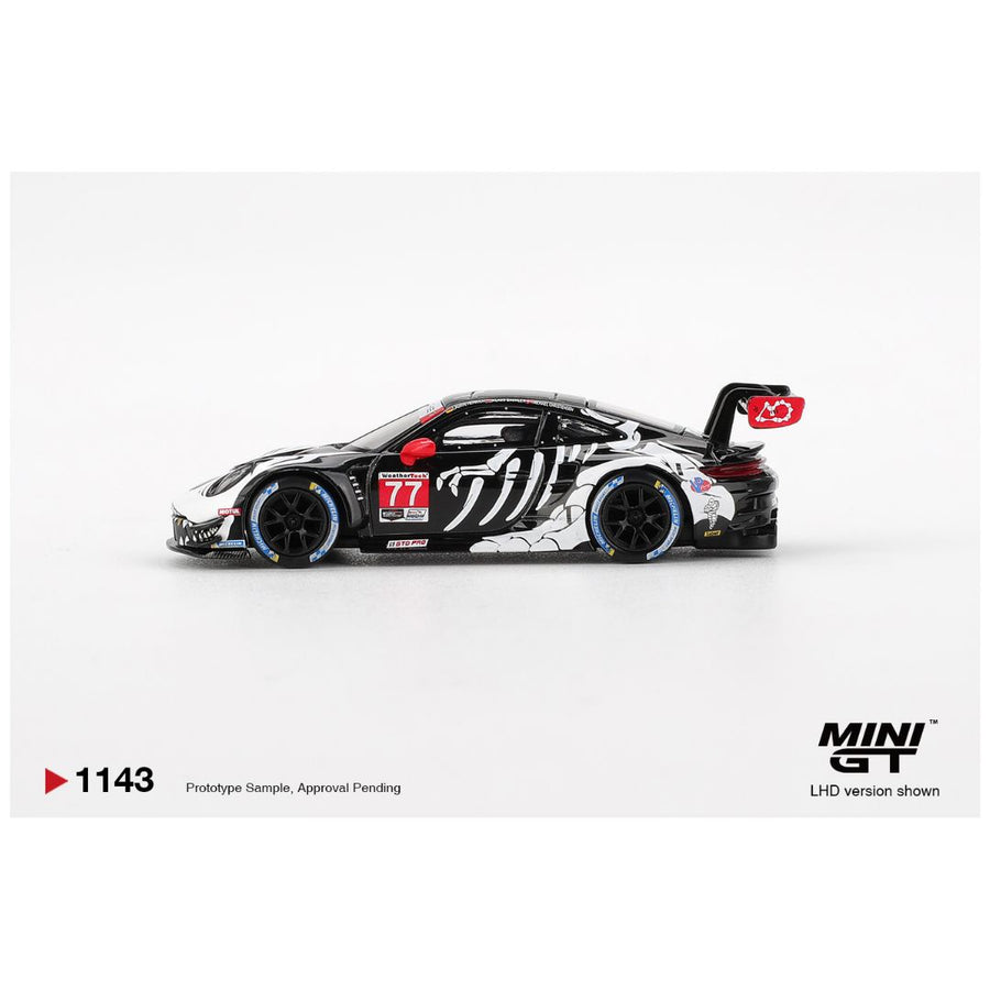 Mini GT Porsche 911 GT3 R 77 Ao Racing 2025 Imsa Petit Le Mans Imported 1:64 Scale (code - 1143)