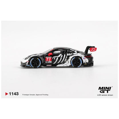 Mini GT Porsche 911 GT3 R 77 Ao Racing 2025 Imsa Petit Le Mans Imported 1:64 Scale (code - 1143)