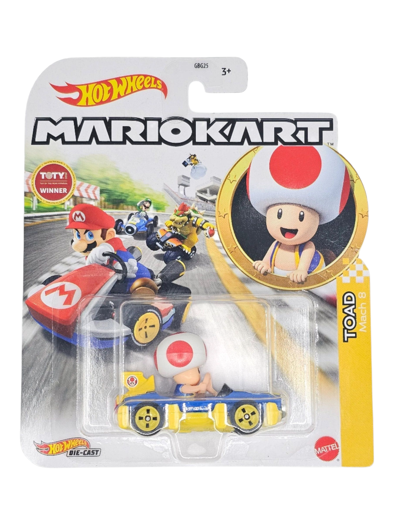 HotWheels Mariokart Toad Mach 8 1:64 Scale