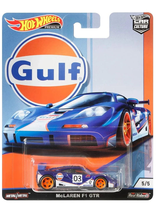 HotWheels Car Culture Gulf Mclaren F1 GTR Imported Premium 1:64 Scale