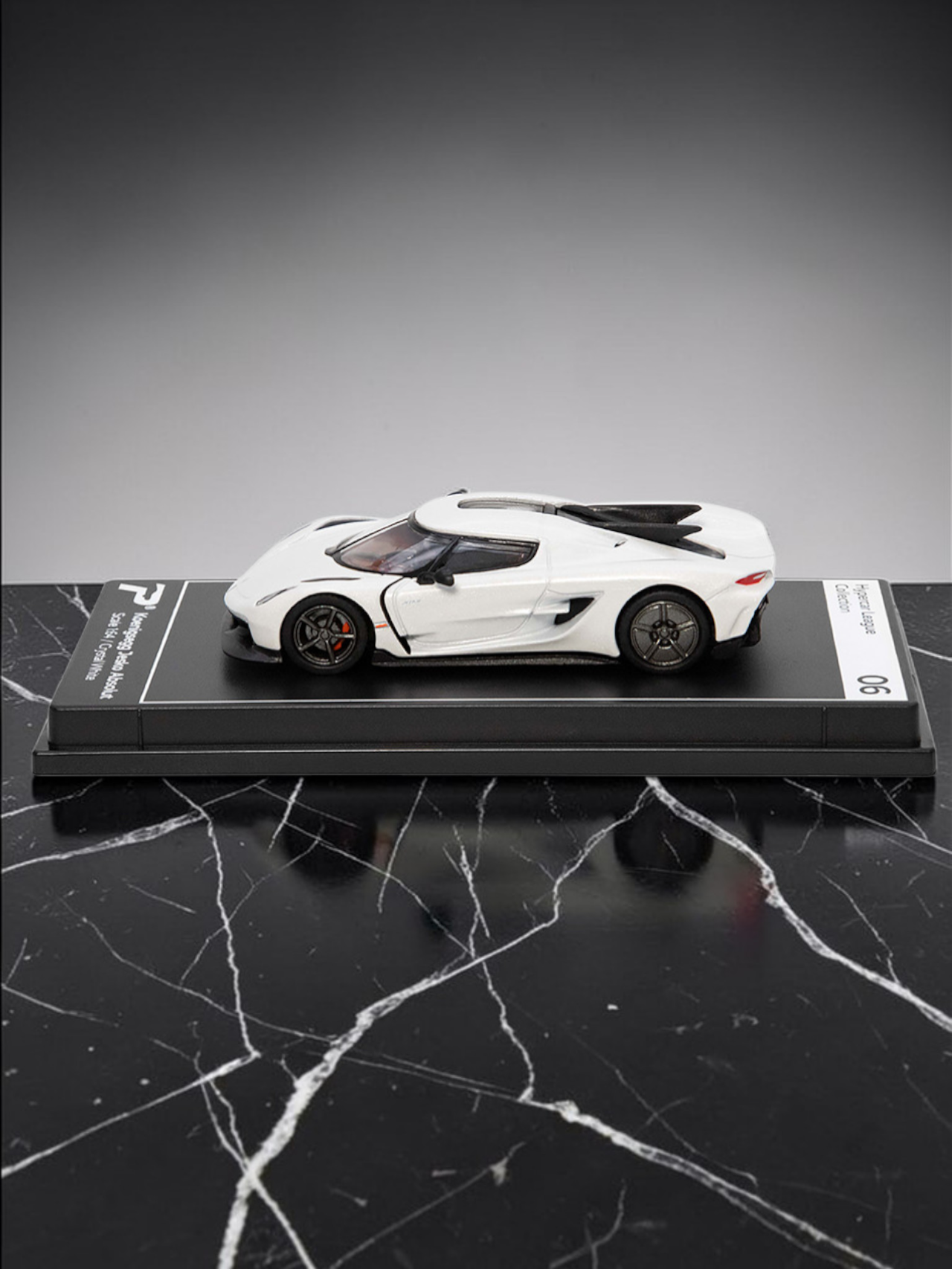 Postercars Koenigsegg Jesko Absolut Hypercar 1:64 Scale - Premium Diecast Collector Model No 06 .