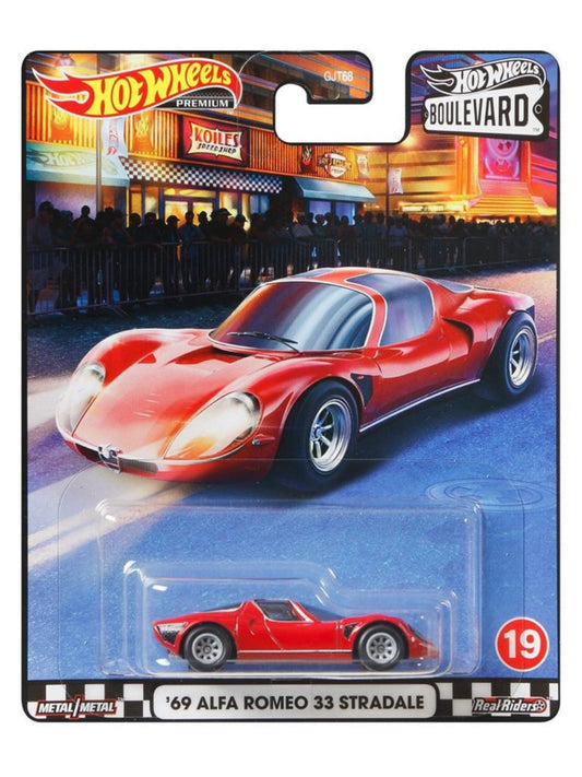 HotWheels Boulevard 69 Alfa Romeo 33 Stradale Imported Premium 1:64 Scale