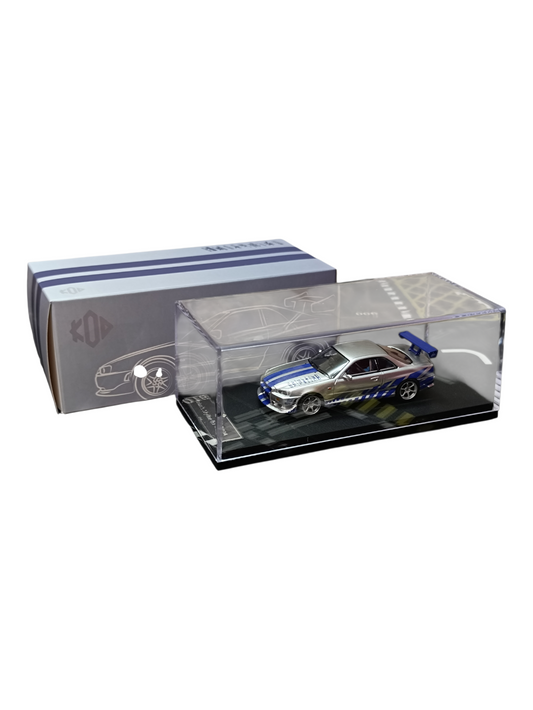 Nissan Skyline GT-R R34 C-West Imported 1:64 Scale