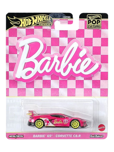 Hotwheels barbie 65th corvette c8.r (pre-owned) premium 1:64 Scale