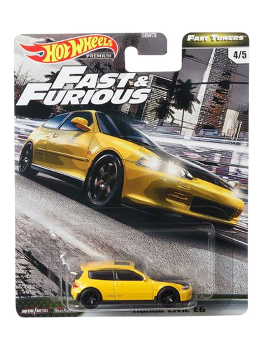 HotWheels Fast and Furious Fast Tuners Honda Civic EG Imported Premium 1:64 Scale