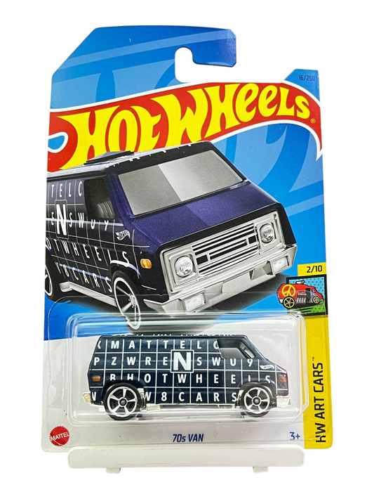 Hotwheels 70s Van Imported Mainline 1:64 Scale (Blister Damage)