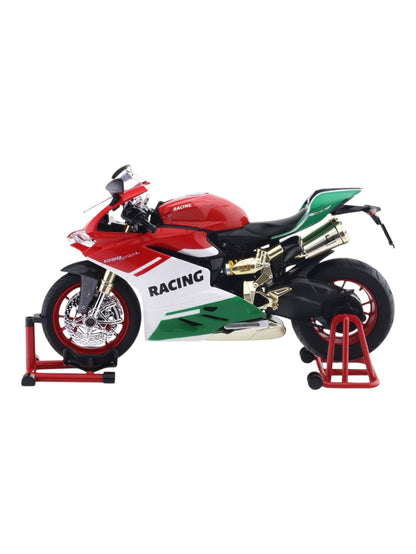 TY Models Ducati 1299 Speed Motorcycle Diecast Scale model Light , Sound One Click Start Throttle 90 Rotation