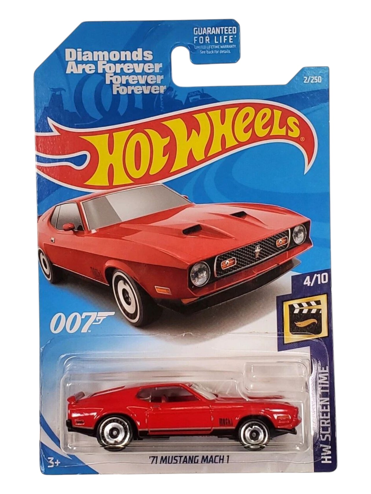 Hotwheels '71 mustang mach 1 imported card art mainline 1:64 Scale