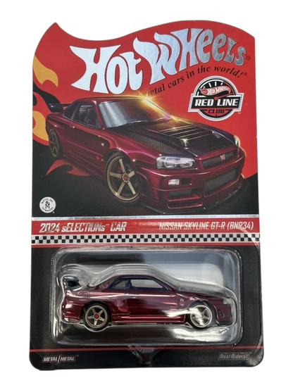 HotWheels RLC Nissan skyline gt-r (Bnr34) Imported 1:64 Scale ( With Protector )
