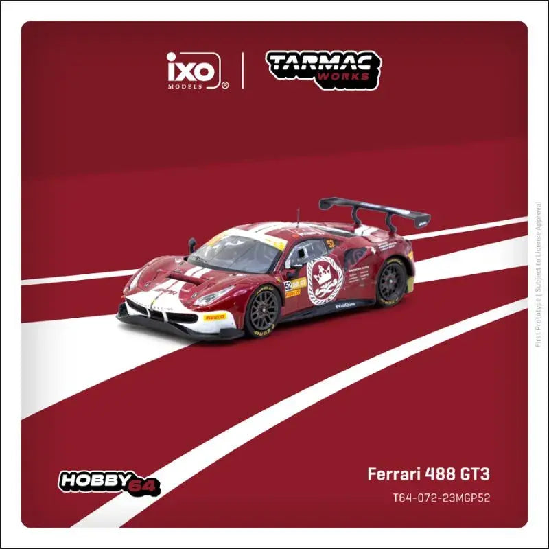 Tarmac works ferrari 488 gt3 1:64 Scale (with acrylic case)