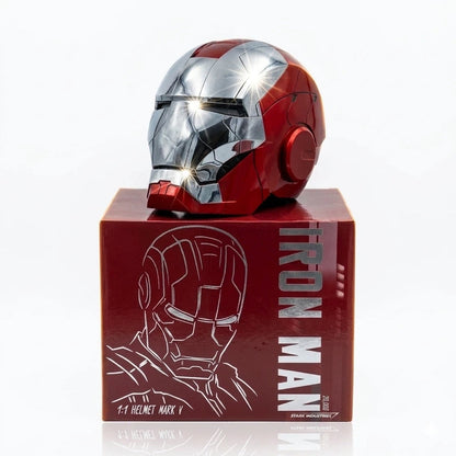 Iron Man Electronic Helmet Premium LED Illuminated Eyes , voice Control Operation If Included, Bettery/ Power