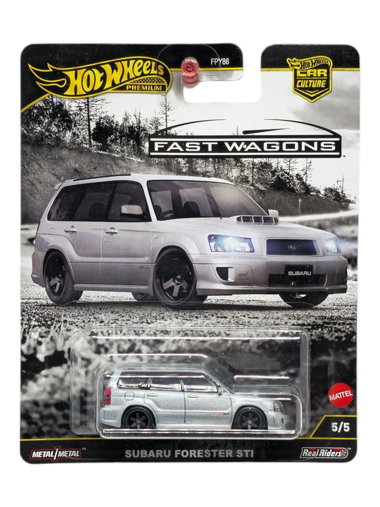 Hotwheels fast wagons subaru forester sti imported premium 1:64 Scale
