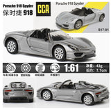 CCA Porsche 918 Spyder Diecast Metal S17-01 Model 1:61 Scale Car