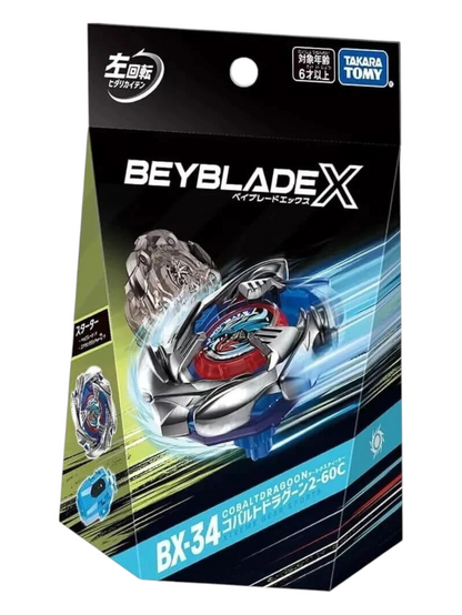 Takara Tomy Beyblade X BX-34 Cobalt Dragon 2-60C