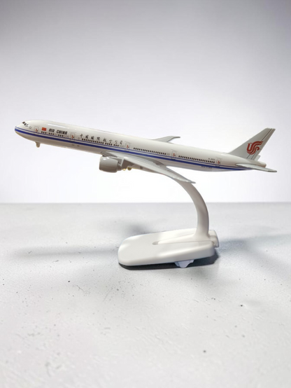 Aircraft Air China Boeing 777-300ER B-2053 Airplane Diecast Metal Display Stand With Landing Wheels 20cm Scale (No.314)
