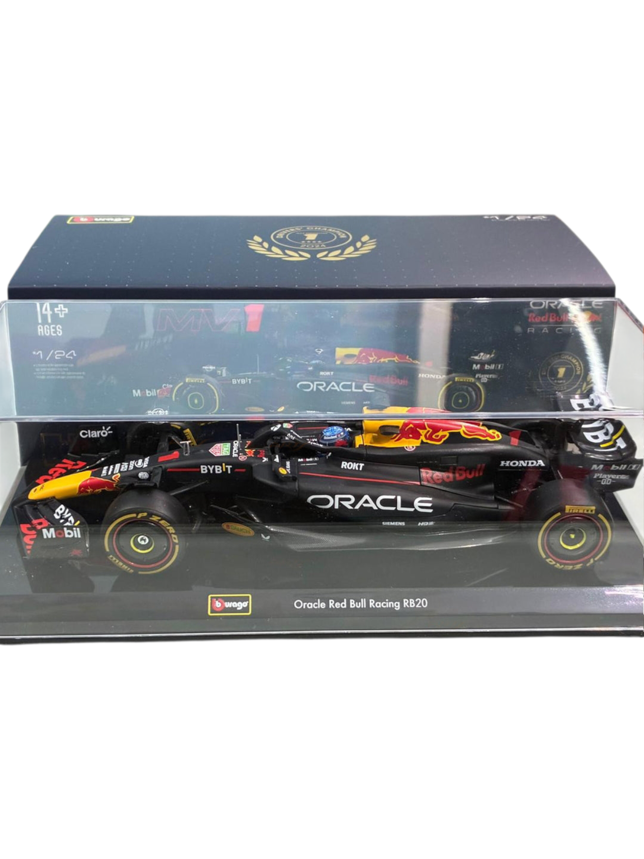 Bburago oracle red bull racing max verstappen 1 / 2024 1:24 Scale