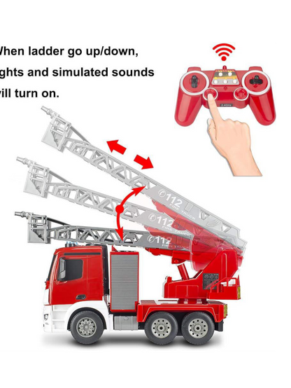 Remote Control (RC) Water Pumping Fire Truck 1:20 Scale